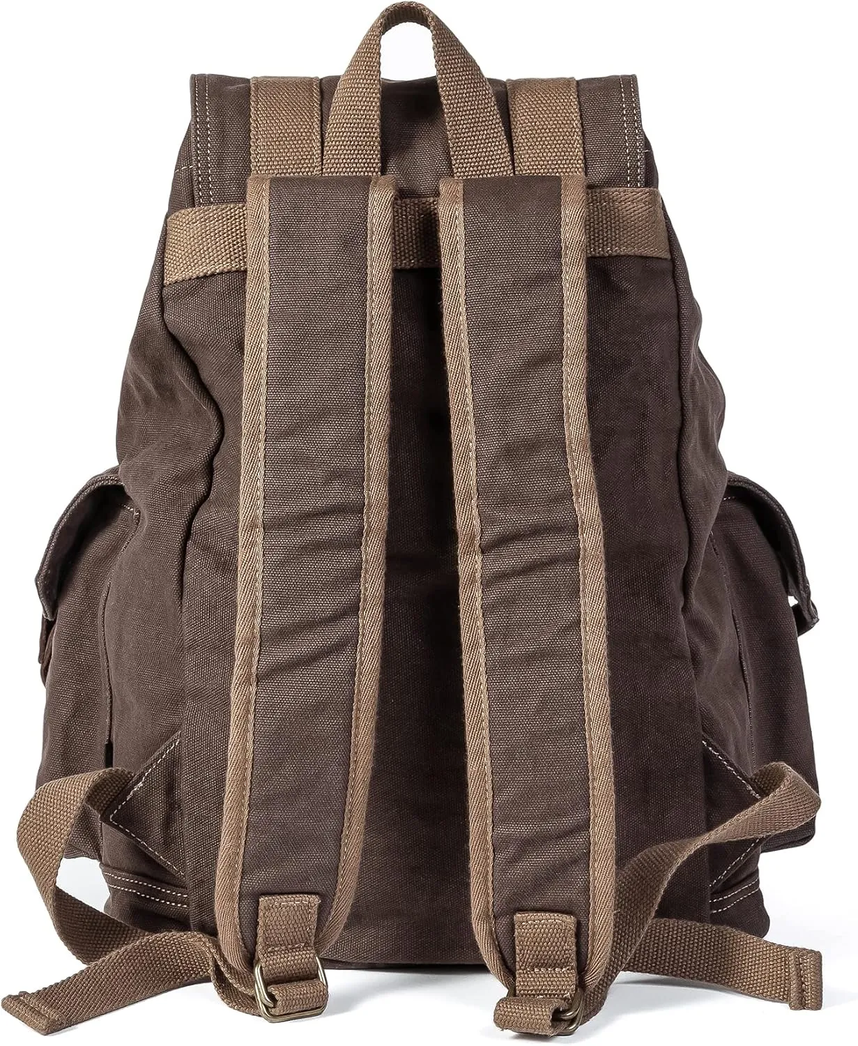 Gootium 21101KA-S Specially High Density Thick Canvas Backpack Rucksack, Coffee, Small