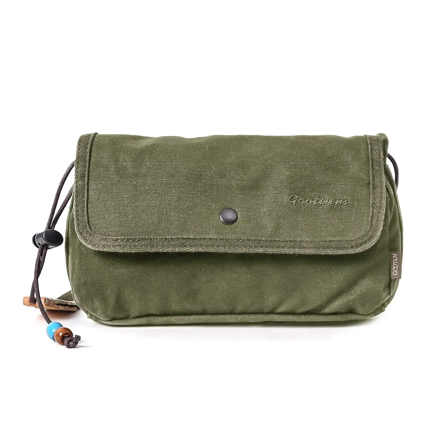 Gootium Canvas Small Crossbody Purse - Flap Shoulder Bag Daily Essentials Pouch
