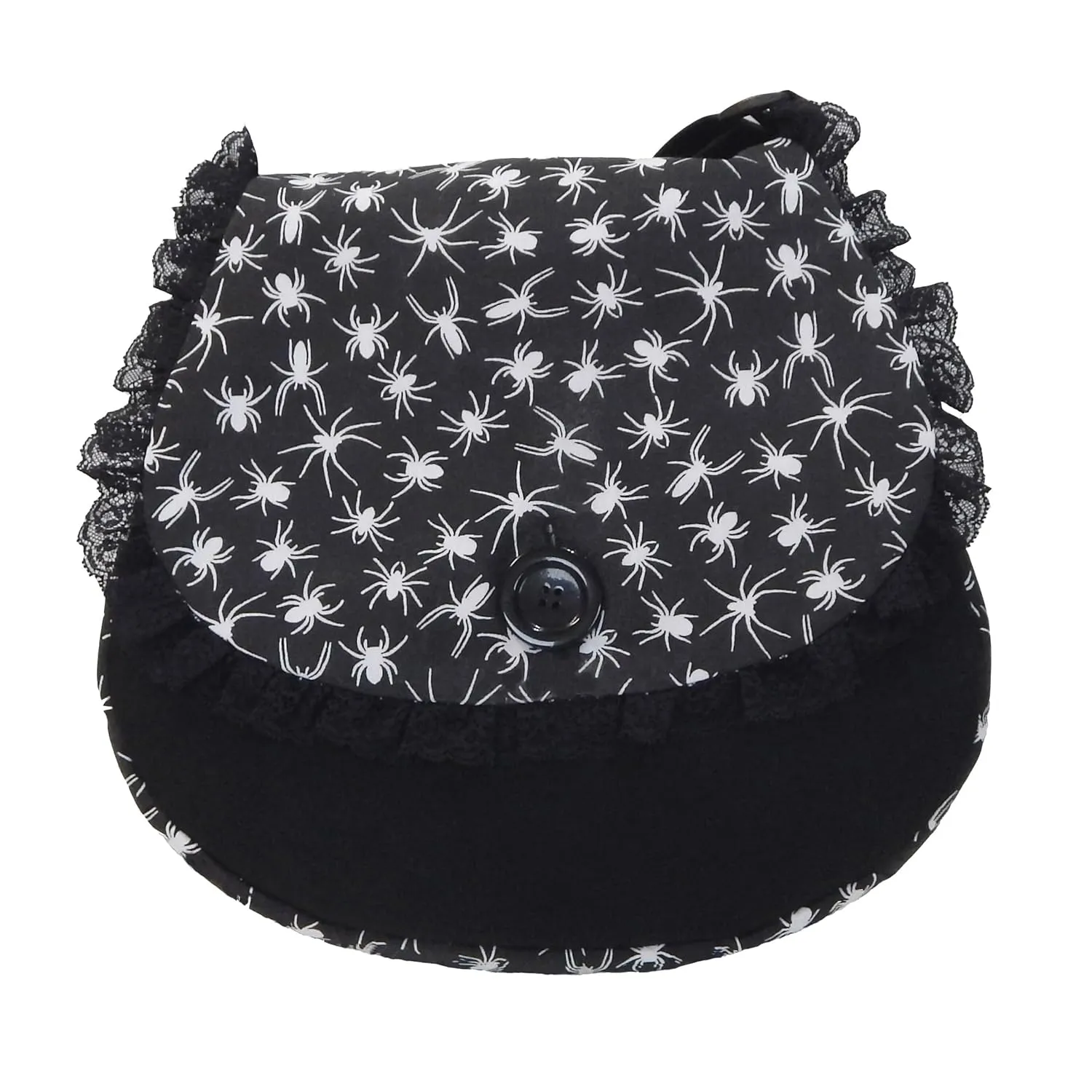 Gothic Spider Bag, Halloween Spider Purse, Alternative Canvas Crossbody, Gothc Spider Shoulder Purse