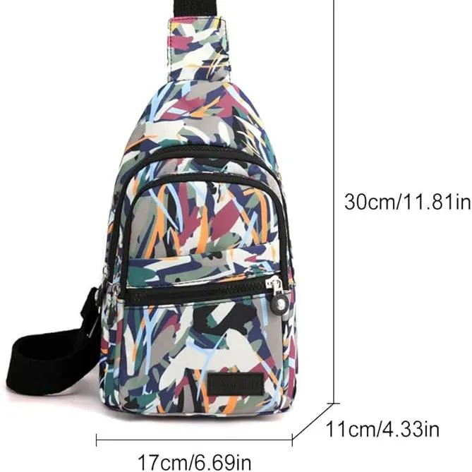Gracie | Nylon Waterproof  Colorful Sling Bag