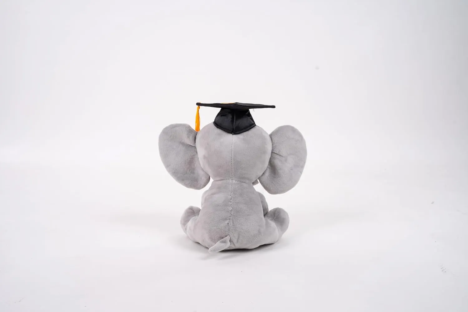 Graduation Plush Toy 2025 – Soft Stuffed Animal Plush with Cap & Diploma/Gown/Sash – Graduation Gift for Kids Preschool Kindergarten College Achievements (Elephant with Cap & Diploma)