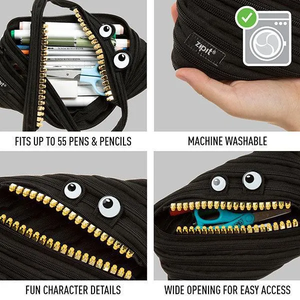 Grillz Monster Jumbo Zipper Pencil Case