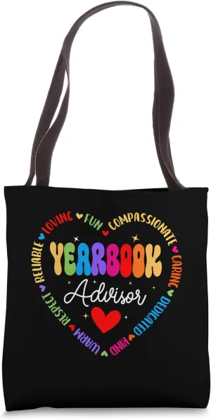 Groovy Yearbook Advisor Literary Club School Publication Tote Bag