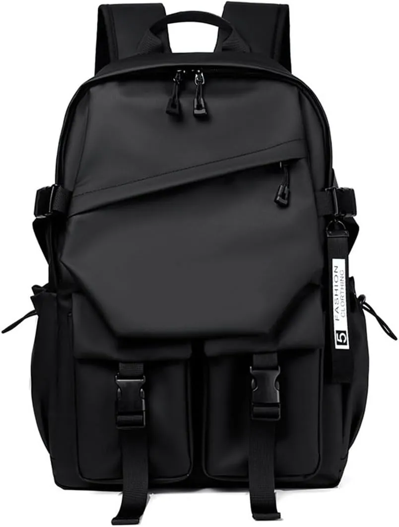 GSAD School Backpack for Boy Casual Aesthetic Backpack for Teens Girls Middle School Bookbag Travel Students Back Pack Daypack Grey