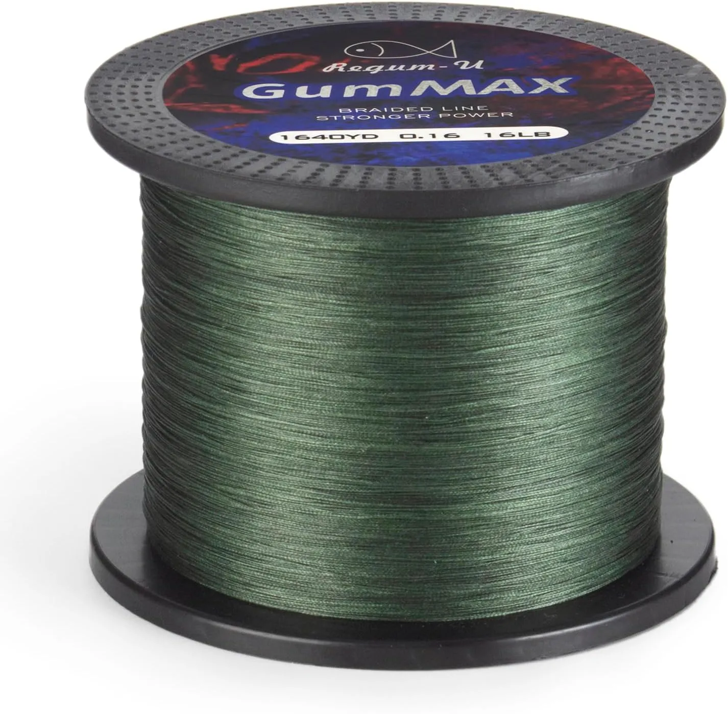 GumMAX 545/1093/1640yds 5-100LB 8X Braided Fishing Line Abrasion Resistant Superline Zero Stretch & Smaller Diameter Confuse & Never Fade in Saltwater and Freshwater