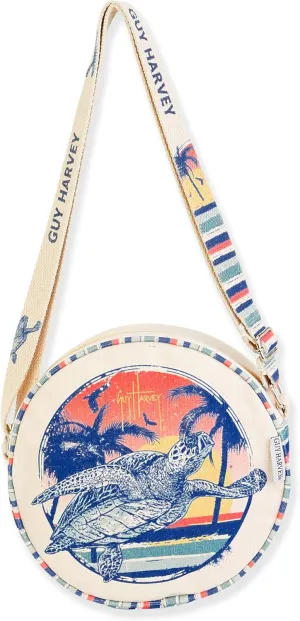 Guy Harvey Hawksbill Sea Turtle Retro Crossbody Bag