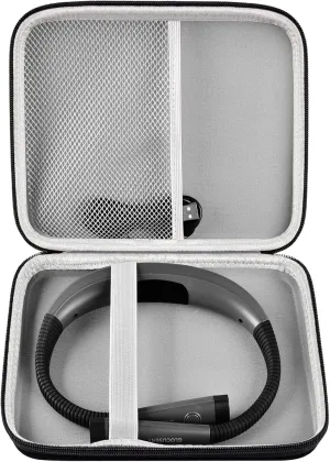 GWCASE Case Compatible with Glocusent/for Vekkia/for LITOM/for LEDGLE/for TAKKUI LED Neck Reading Light Book Light for Reading in Bed. Storage Carrying Holder Fits for USB Cable (Box Only)-Black