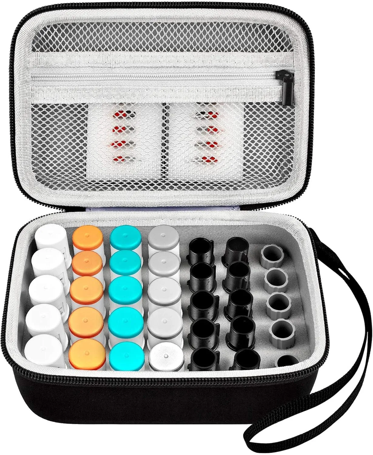 GWCASE Case Compatible with Silhouette for Cameo Auto Blades, 35 pcs Tool Organizer Container for Rotary Kraft AutoBlade Pen Holder Punch Blades Tools Adapter Set (Box Only)