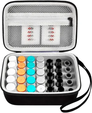GWCASE Case Compatible with Silhouette for Cameo Auto Blades, 35 pcs Tool Organizer Container for Rotary Kraft AutoBlade Pen Holder Punch Blades Tools Adapter Set (Box Only)