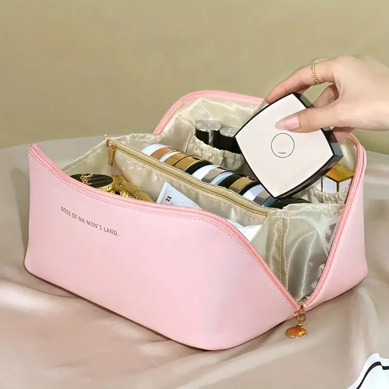Hadlee | Women's Multifunctional PU Leather Cosmetic Makeup Bag