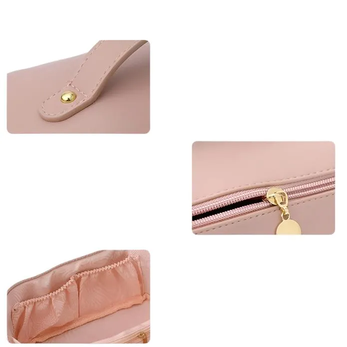 Hadlee | Women's Multifunctional PU Leather Cosmetic Makeup Bag