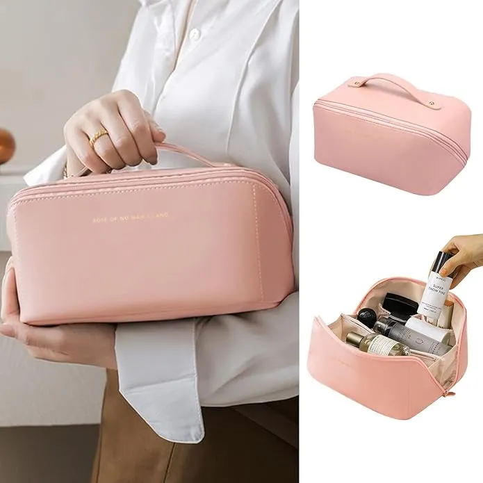 Hadlee | Women's Multifunctional PU Leather Cosmetic Makeup Bag