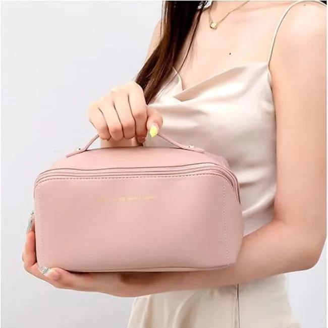 Hadlee | Women's Multifunctional PU Leather Cosmetic Makeup Bag