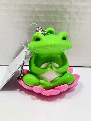 Hand Sanitizer Gel Holder Light Up Yoga Frog