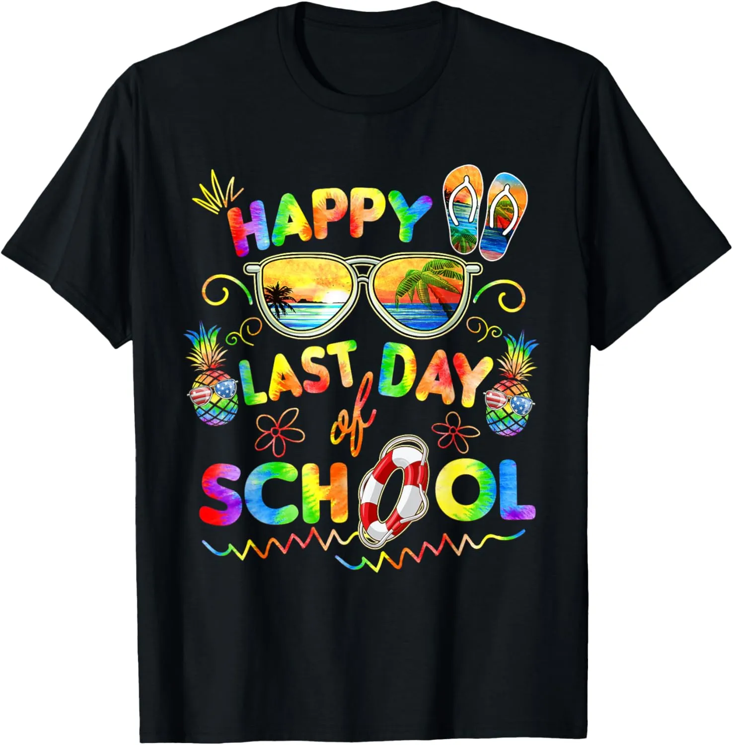 Happy Last Day of School Shirt Teachers End of Year Students T-Shirt