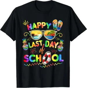 Happy Last Day of School Shirt Teachers End of Year Students T-Shirt