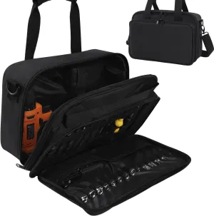 Hard Case Compatible with BLACK DECKER LDX120C / LD120VA MAX Cordless Drill Driver, Travel Case for Cordless Drill/Driver Bits And Accessories (Fit for Most Standard Drills), Black (Bag Only)