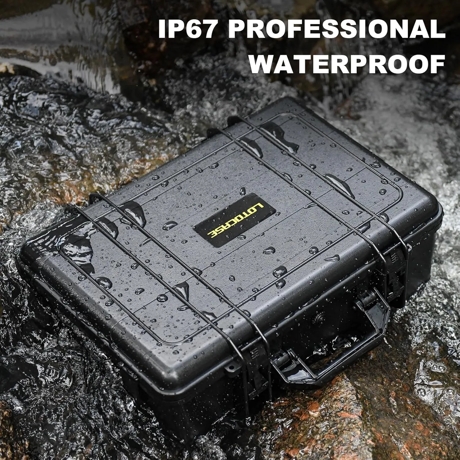 Hard Case for Dewalt Router - Tool Bag for 20V Max XR Cordless Woodworking Router Tool, Waterproof & Shockproof Box for Dewalt 20v Router Brushless DCW600B (Charcoal, Large Capacity)