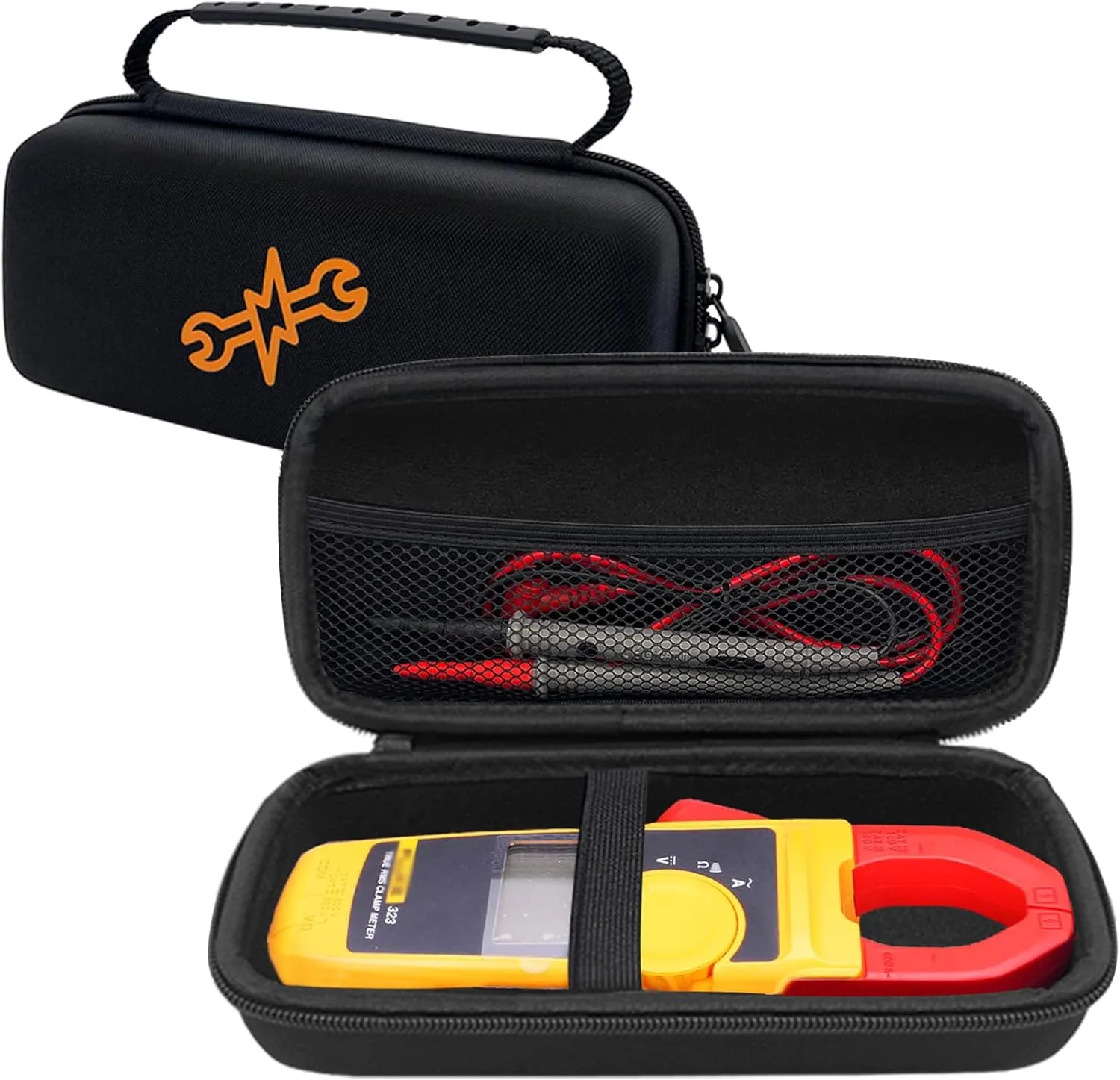Hard Tool Carrying Case for Fluke 323/324/325/303/305 Clamp Multimeter FC True RMS Meters(Case Only)