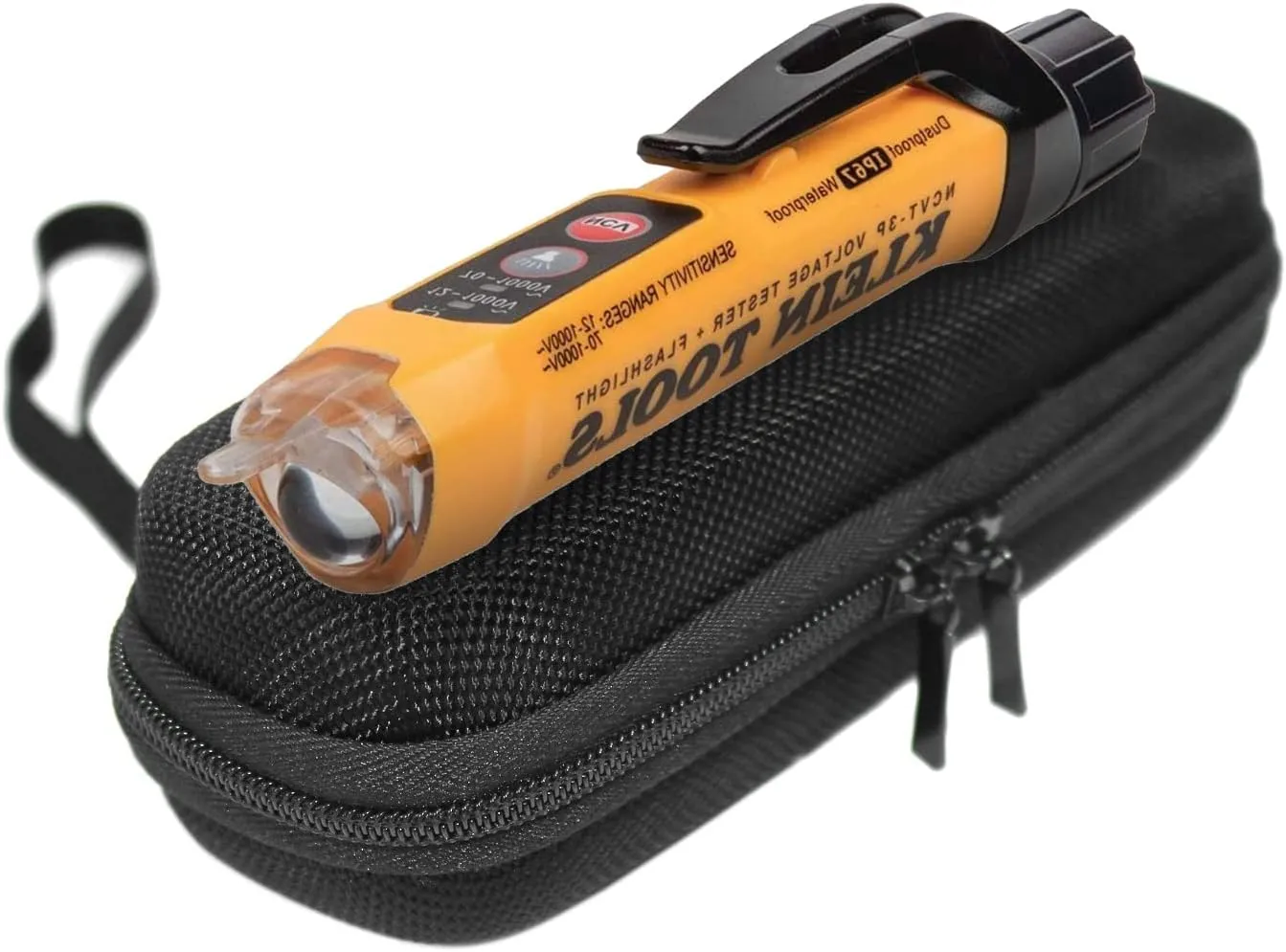 Hard Travel Case For Klein Tools NCVT3P Dual Range Non Contact Voltage Tester 12-1000V AC Pen (Empty Case Only)