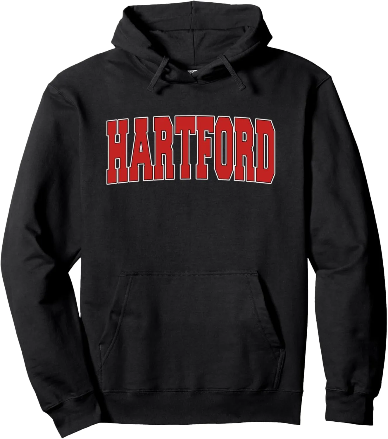 HARTFORD CT CONNECTICUT Varsity Style USA Vintage Sports Pullover Hoodie