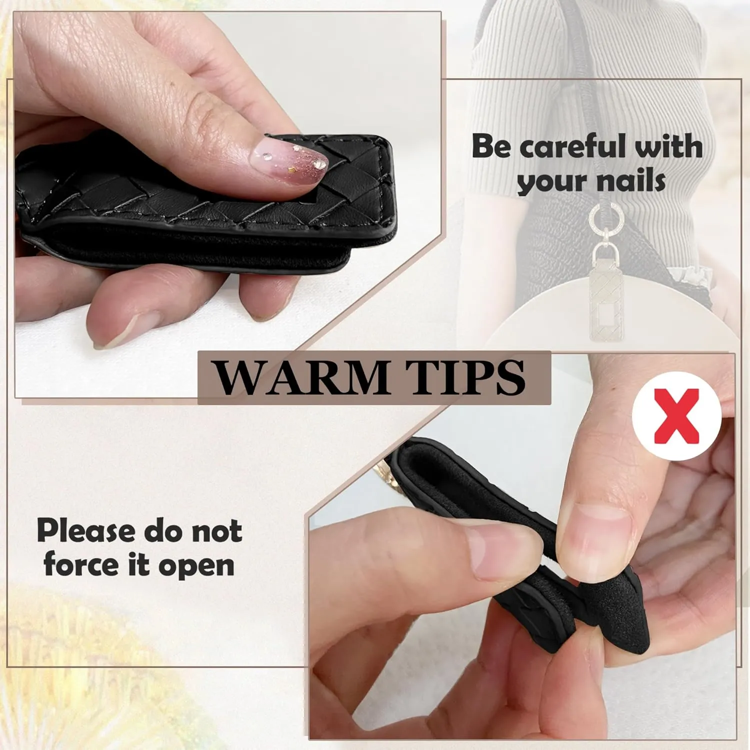 Hat Clip for Travel on Bag Backpack Luggage Fashion PU Leather Non-Magnetic Elastic Hats Holder Sun Cap Accessories