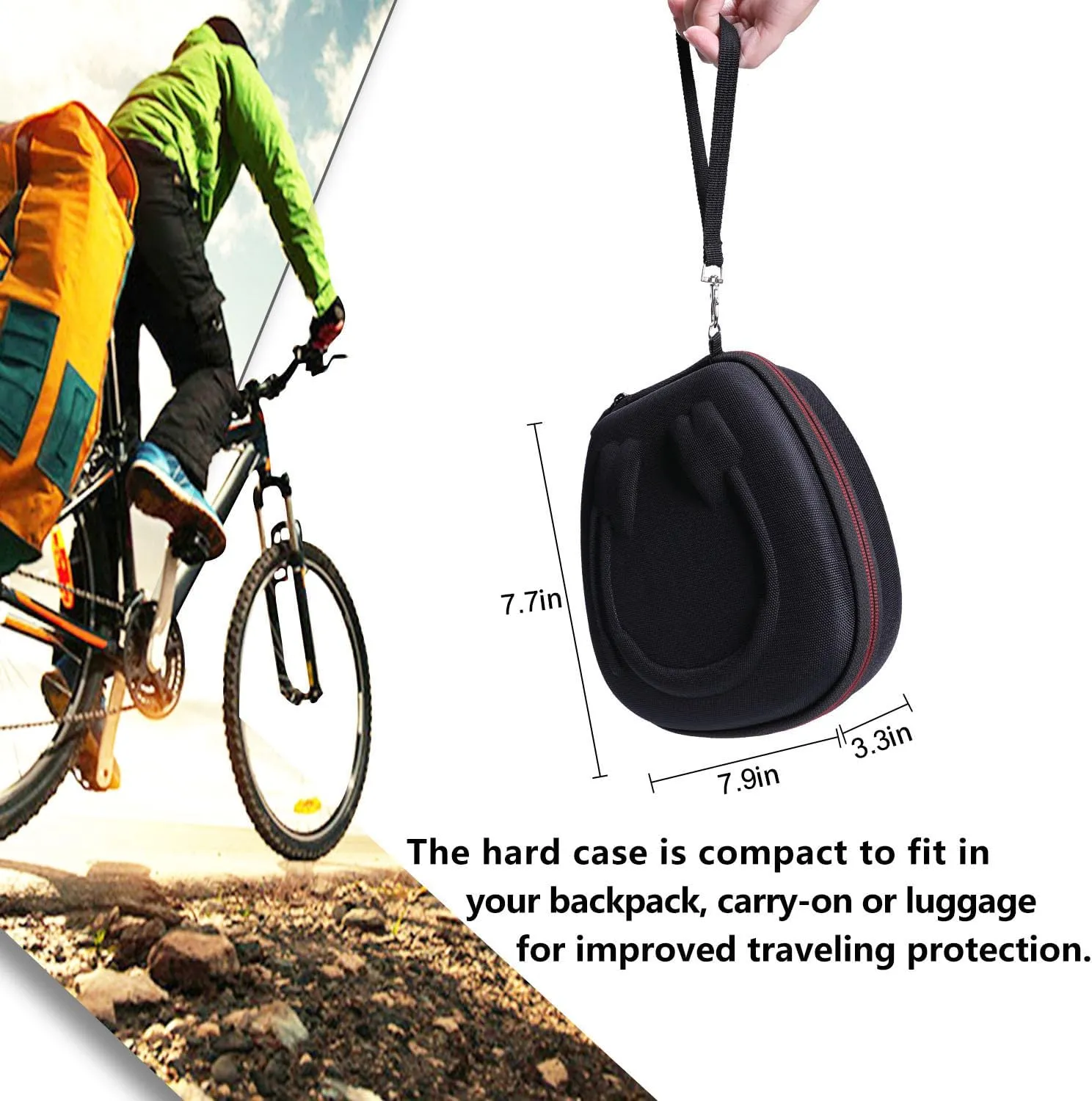 Headset Headphone Case Compatible with Logitech H390, H430, H570e, Zone 300, Zone 301 or JLab Go Work, JIAMQISHI, EAGLEND Headset, Black Gray(Case Only)