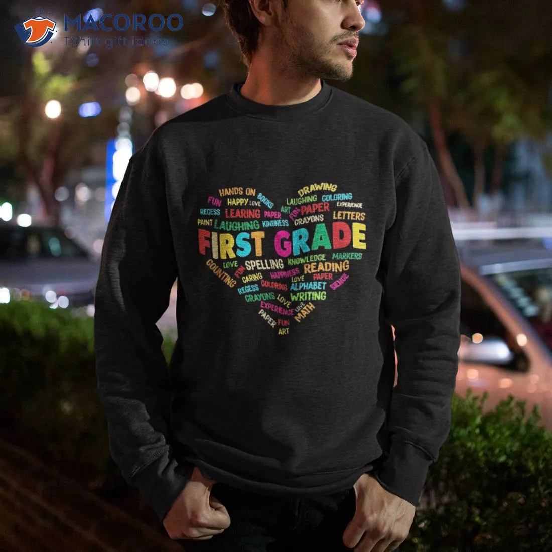 Heart Tee 1st Grade Team Teacher Student Back To School Shirt