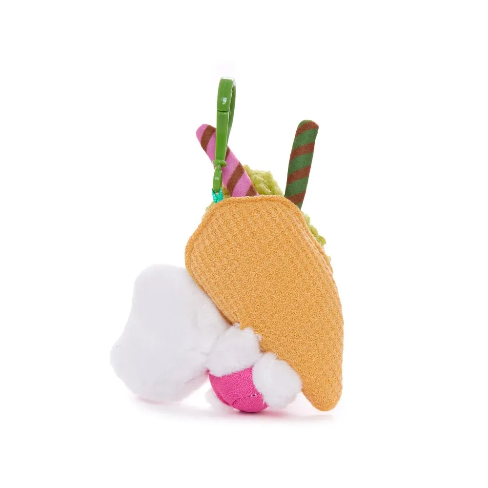 Hello Kitty Matcha Ice Cream Mascot Clip-On Plush