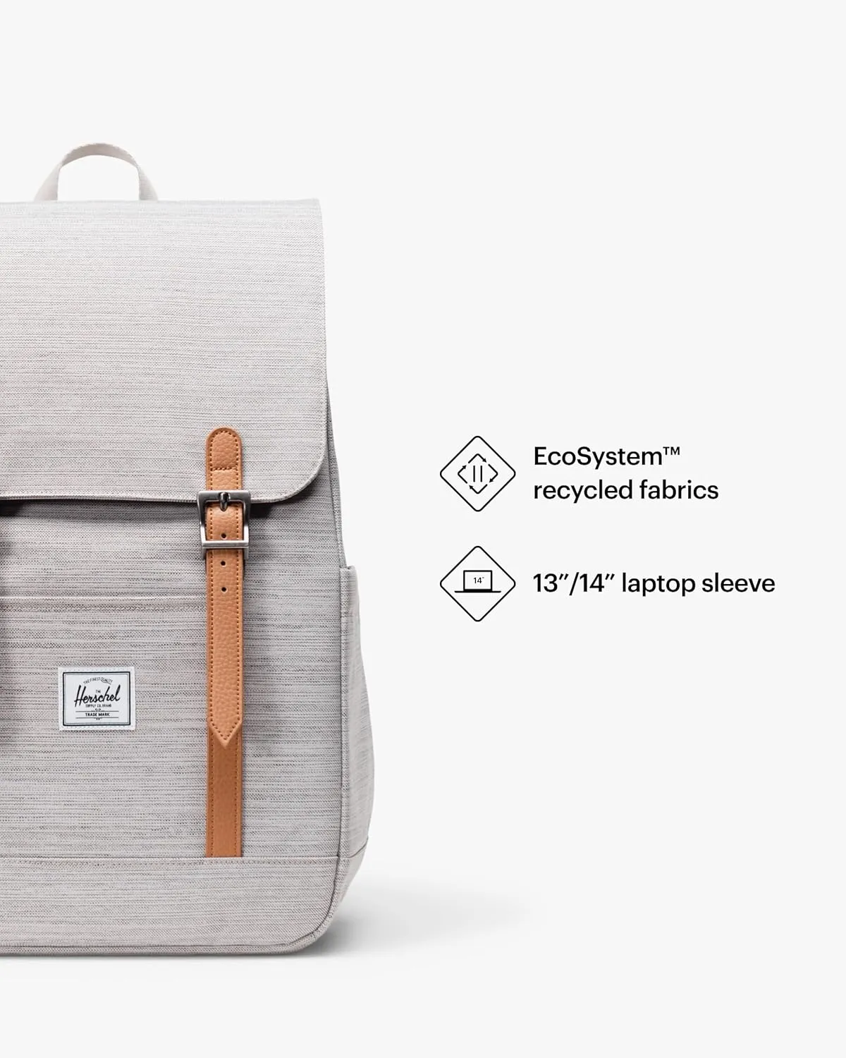 Herschel Supply Co. Retreat Backpack, Light Grey Crosshatch (Limited Edition), Small-17L