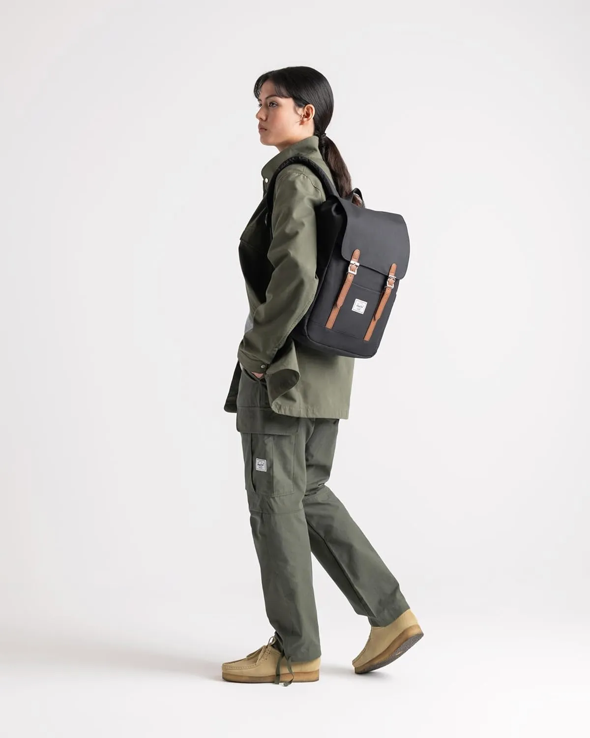 Herschel Supply Co. Retreat Backpack, Light Grey Crosshatch (Limited Edition), Small-17L