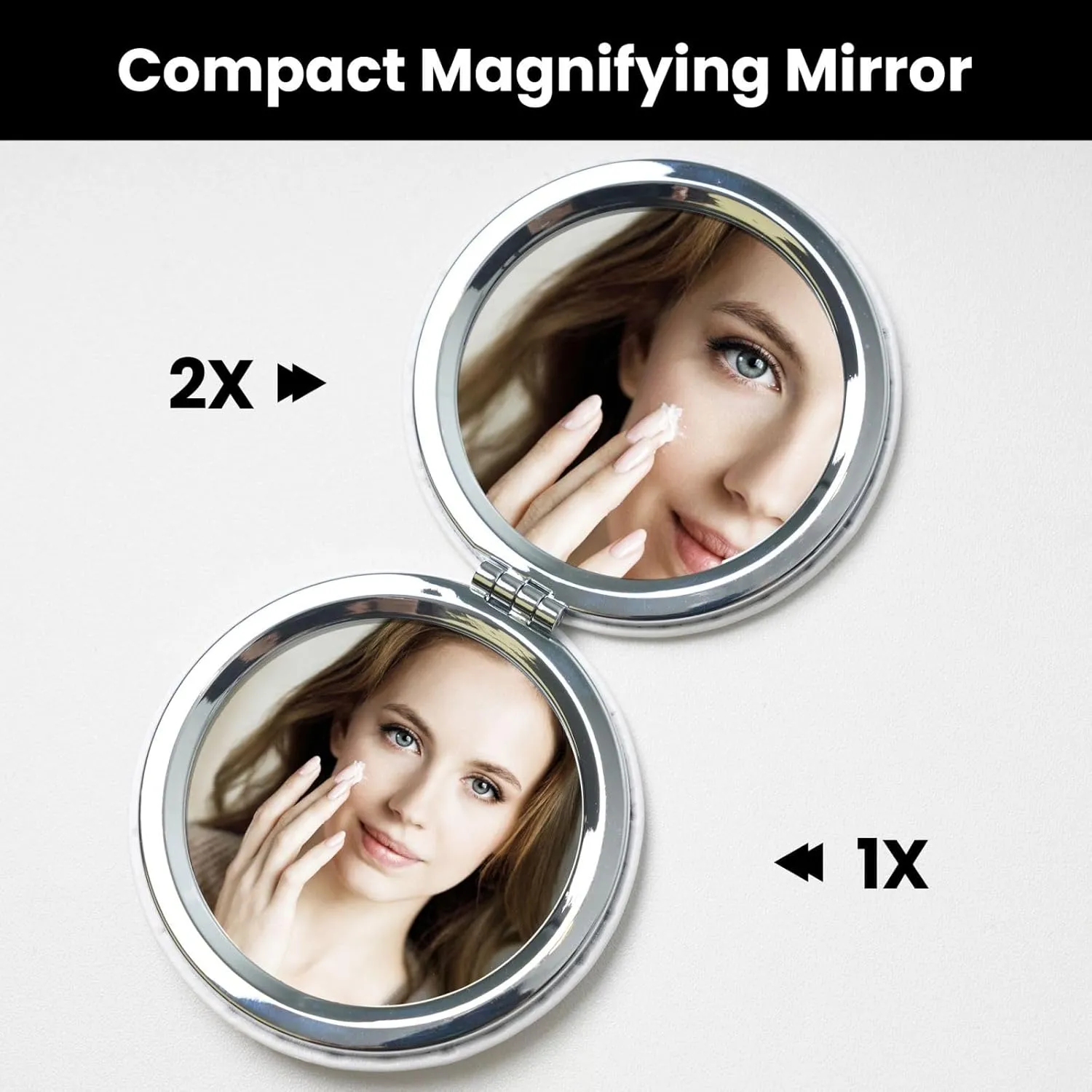 Hockey Portable Pocket Cosmetic Mirror-Compact and Light, It is A Necessary Thing to Go Out for Beauty and Makeup