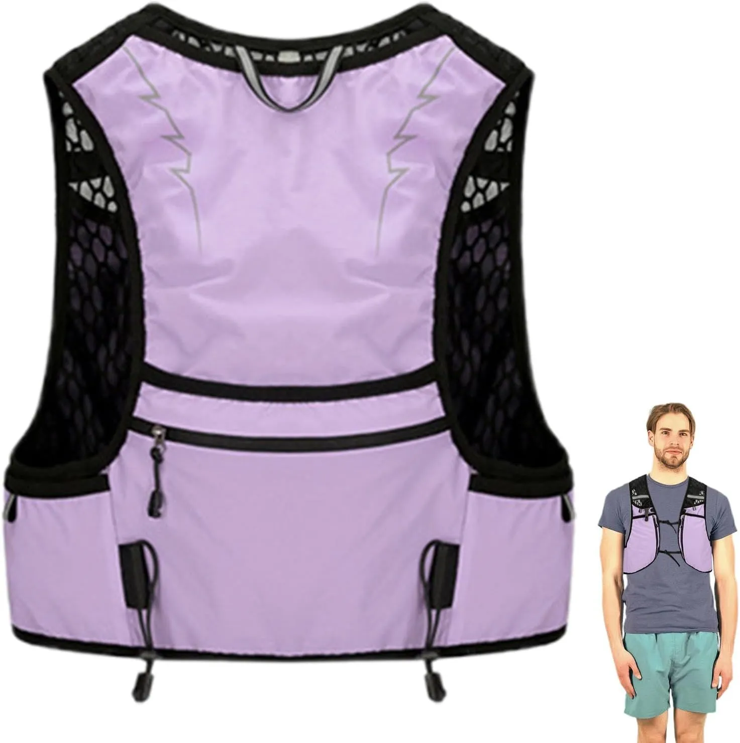 Hydration Backpack Running | Running Hydration Vest for Men Women,Water Bladder Bag Daypack, Running Hydration Pack, Leakproof Hydration Daypack, Breathable for Women Men