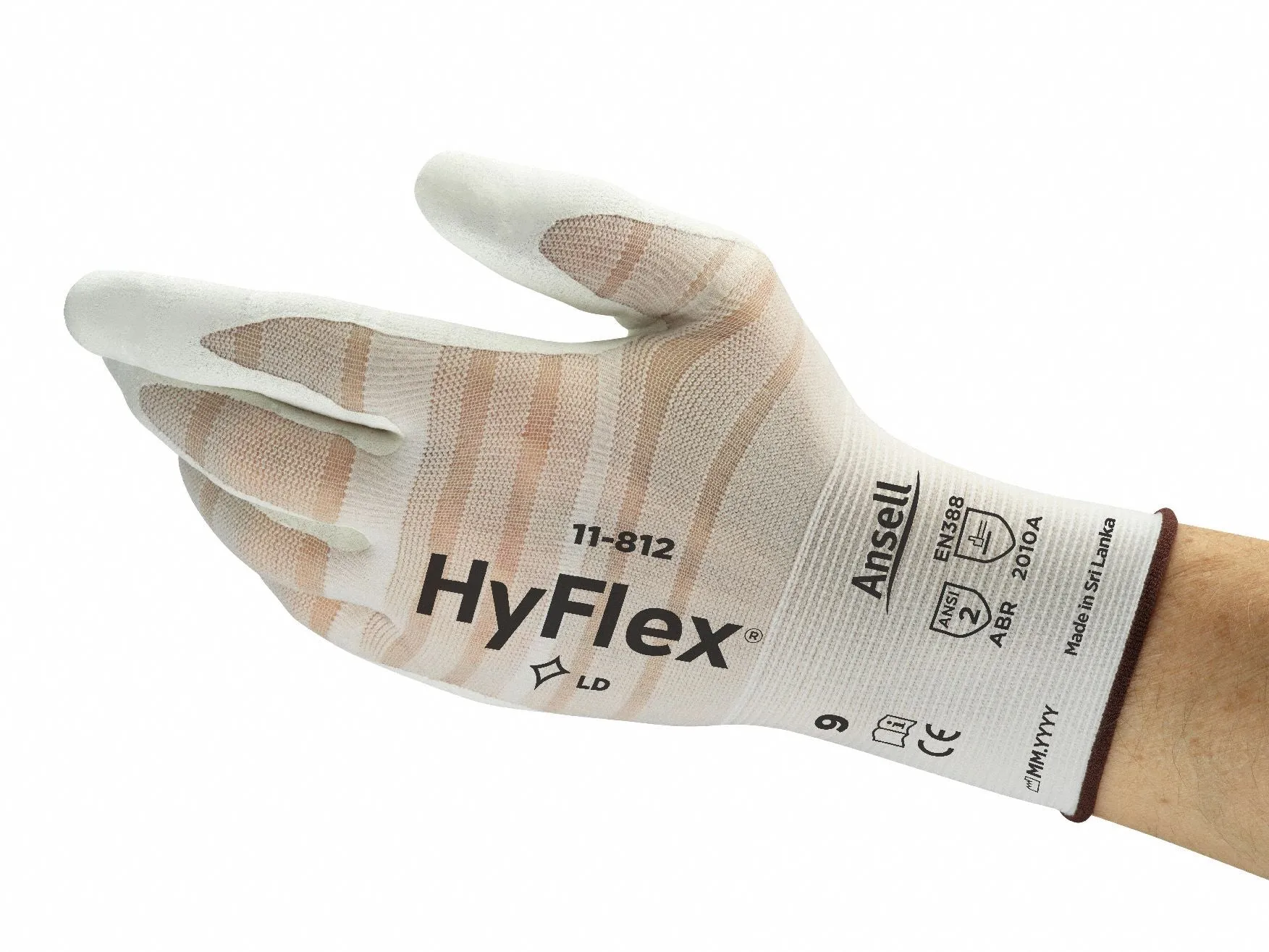 HYFLEX Foam Nitrile Coated Gloves - Small, ANSI Level 3 Abrasion