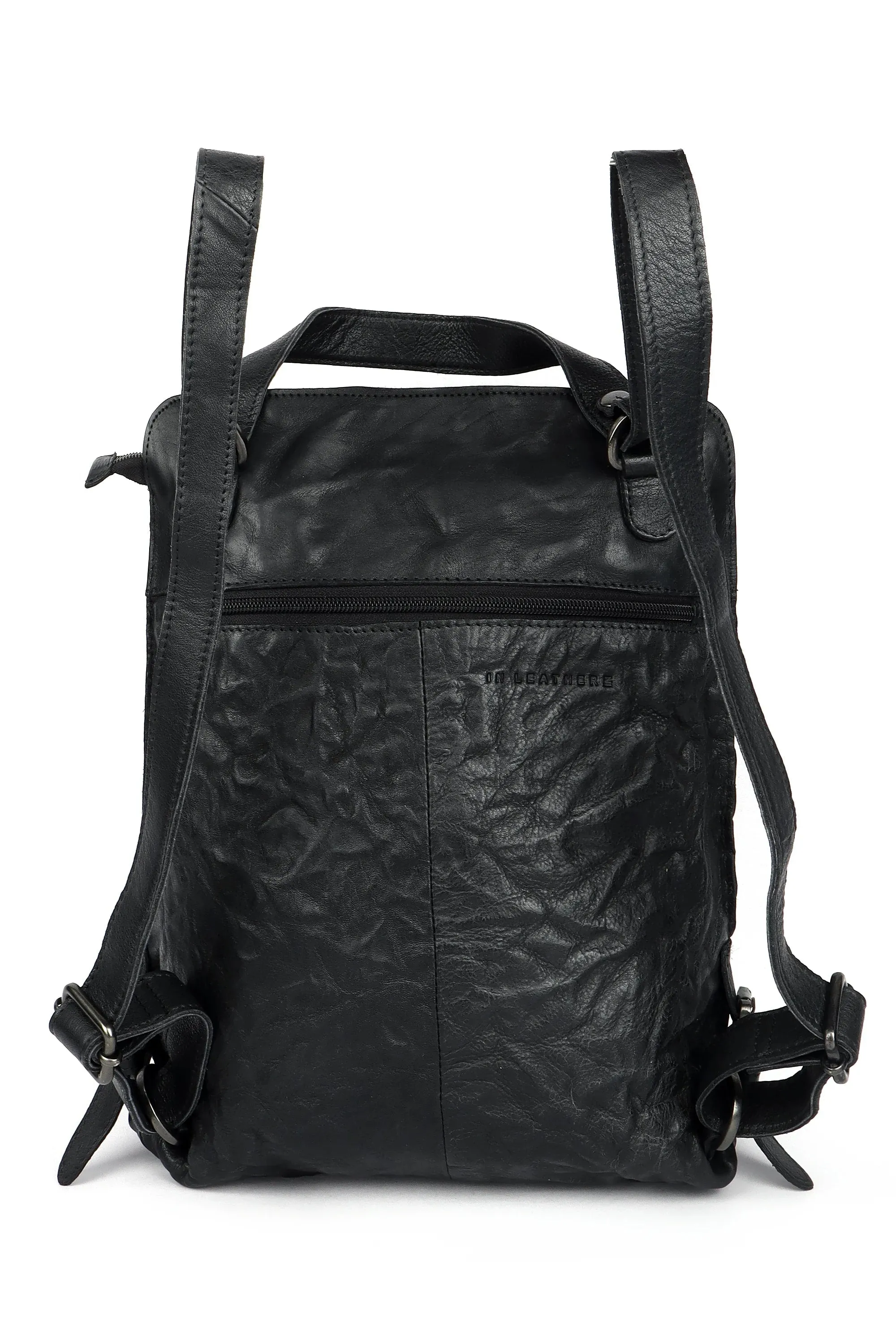 In Leatherz Back Pack - Black