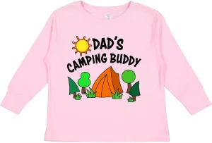 inktastic Dad's Camping Buddy Toddler Long Sleeve T-Shirt