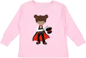 inktastic Magician Girl, African American Girl, Toddler Long Sleeve T-Shirt