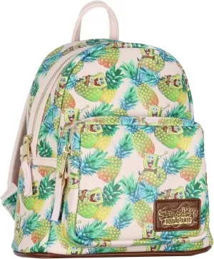 INTIMO Nickelodeon SpongeBob SquarePants Cartoon Pineapple Tossed Print Mini Backpack