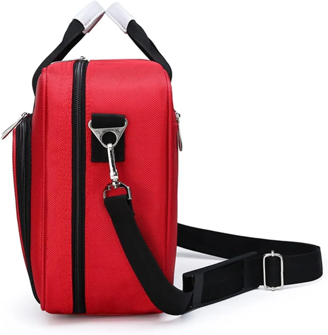 IOCCIOBB Professional Empty First Responder Bag Emergency Shoulder Bag Empty, Trauma First Aid Kits Storage Bag (Bag Only)(Red)
