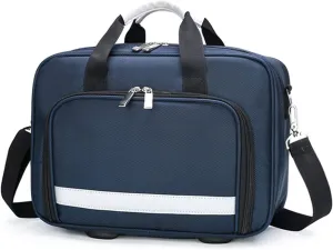 IOCCIOBB Trauma First Aid Kits Storage Bag,Emergency Shoulder Bag Empty, First Responder Bag with Handle for Home (Bag Only)(Navy Blue)