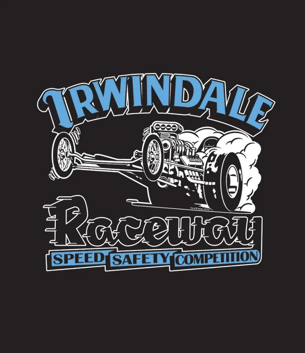 Irwindale Raceway Black Men's Short Sleeve T-Shirt