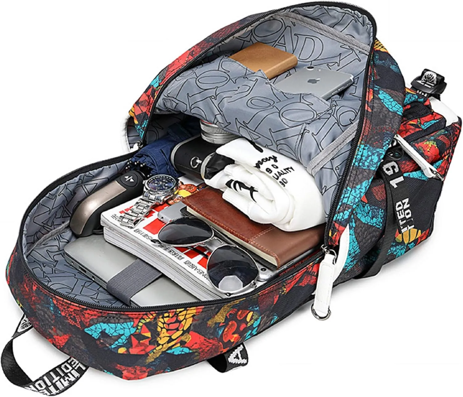 ISaikoy Anime Anya Forger Backpack Shoulder Bag Bookbag School Bag Laptop Bag Daypack 12