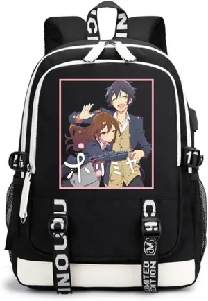 ISaikoy Anime Horimiya Backpack Shoulder Bag Bookbag School Bag D9