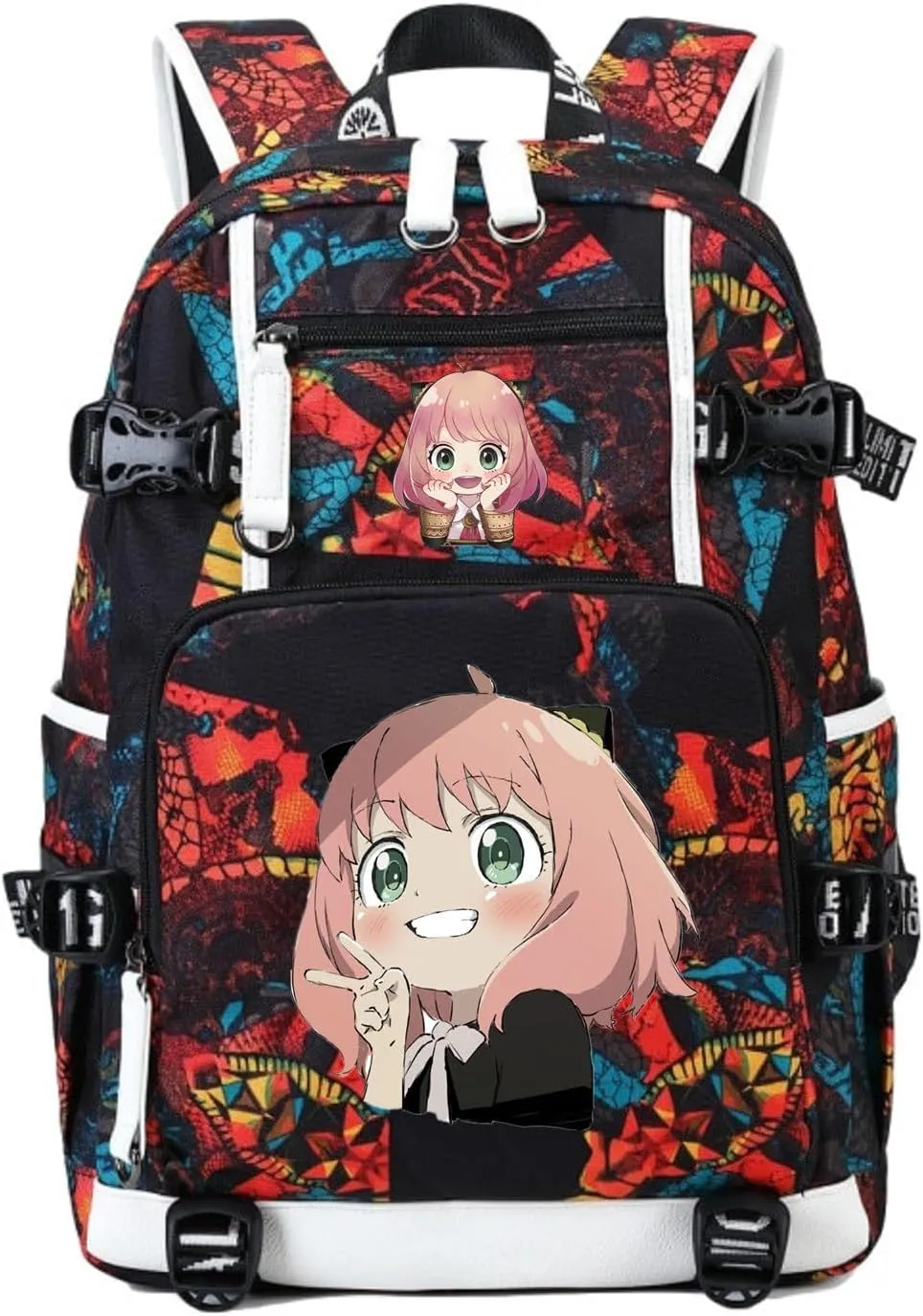 ISaikoy Cute Canvas Casual Backpack Shoulder Bag Bookbag School Bag Laptop Bag Daypack 3