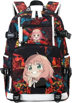 ISaikoy Cute Canvas Casual Backpack Shoulder Bag Bookbag School Bag Laptop Bag Daypack 3