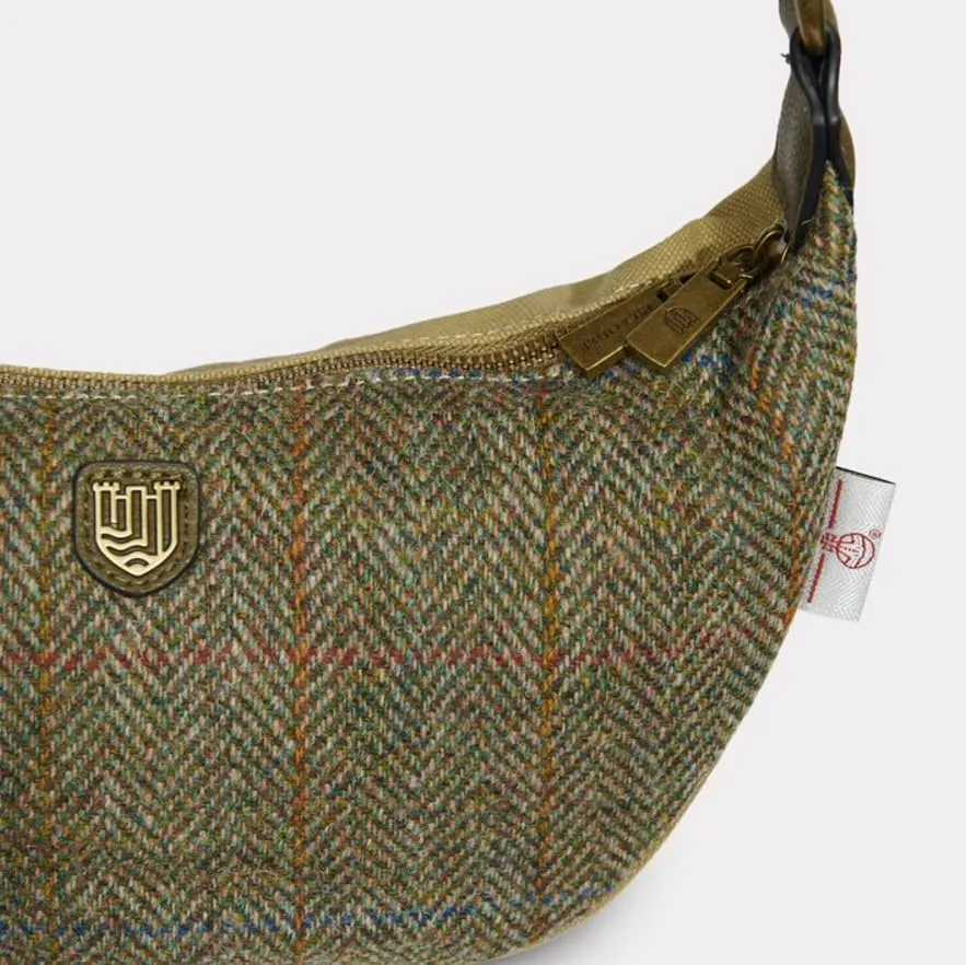 Islander The Luna Bag for Women Harris Tweed Crossbody With Detachable Card Wallet