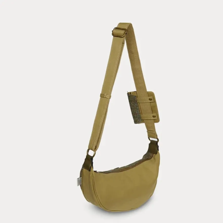 Islander The Luna Bag for Women Harris Tweed Crossbody With Detachable Card Wallet