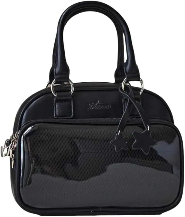 Ita Bag Ita Backpack with Insert Big Capacity Single Shoulder Bag Crossbody Bag Y2k Handbag Commuter Bag (Black)