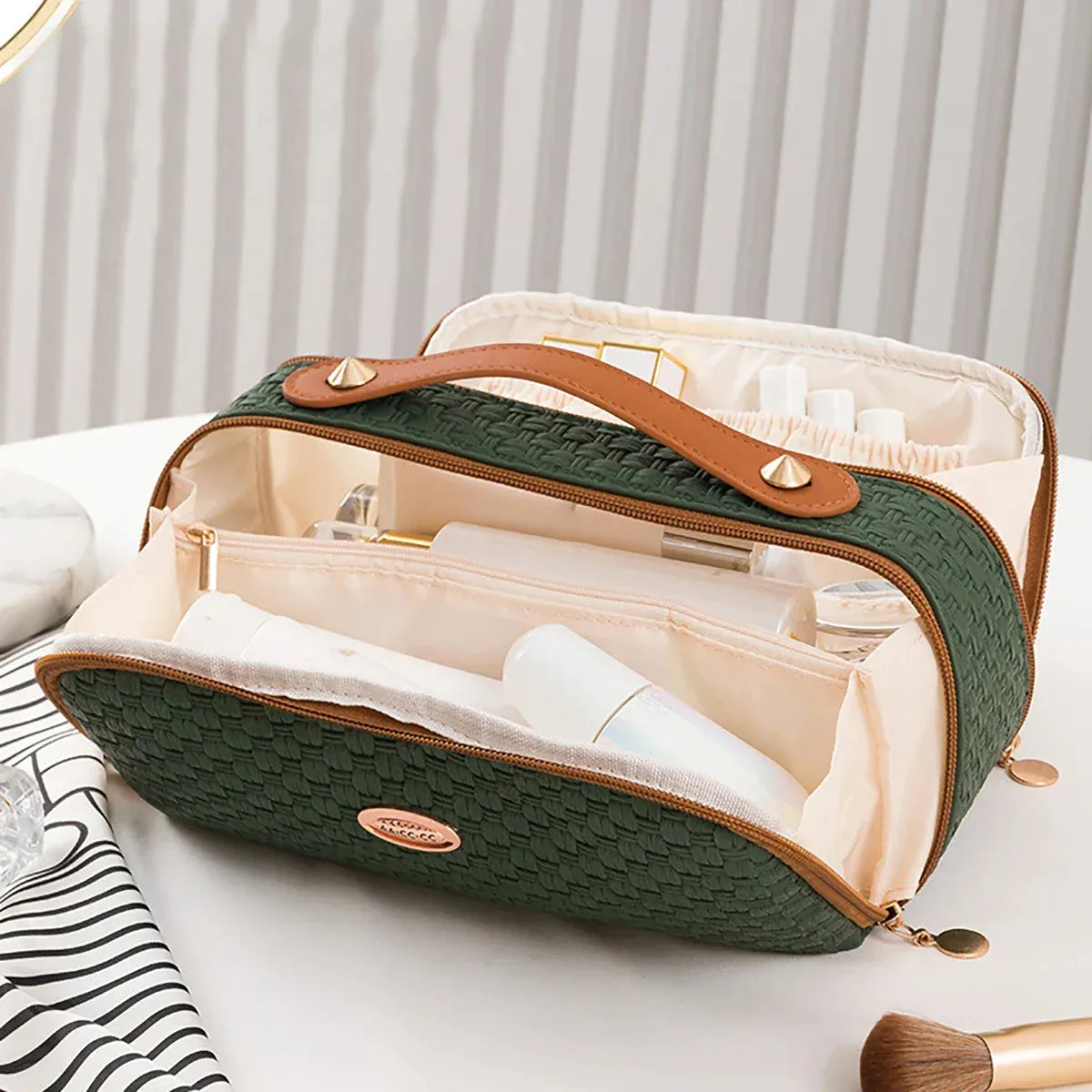 Jenela | Large Capacity Waterproof Cosmetic Makeup Travel Bag