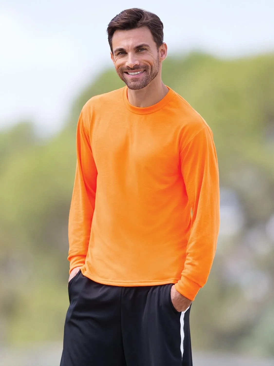 Jerzees 5.3 oz. 100% Polyester Sport with Moisture-Wicking Long-Sleeve T-Shirt